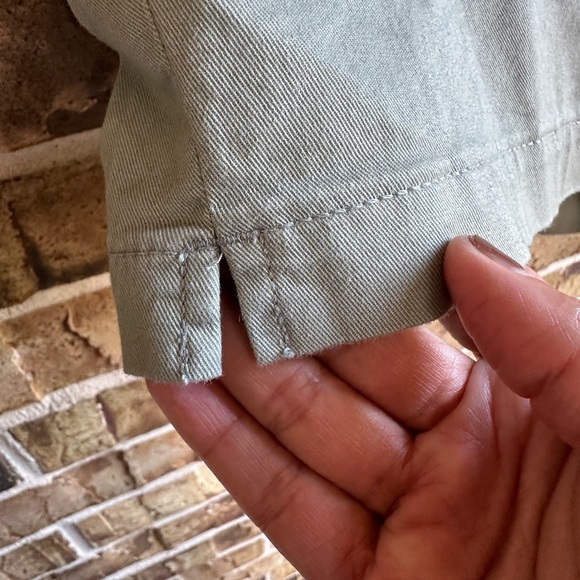 Lane Bryant Green Flat Front Shorts - Picture 6 of 8